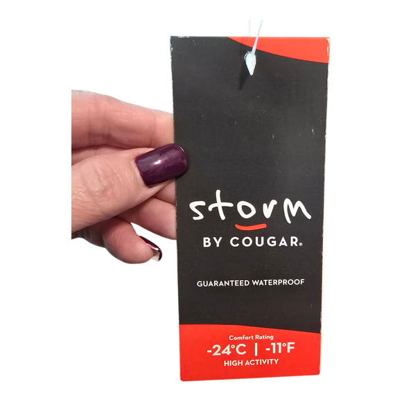 Cougar Carlisle Storm Boots Womens 8W Purple Plaid Waterproof High Activity Cozy - Picture 7 of 14